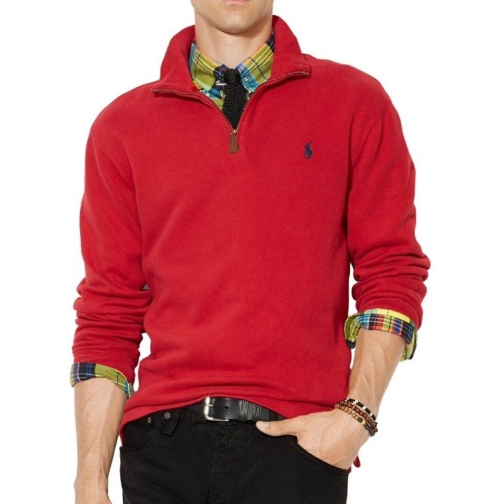 Polo Ralph Lauren Merino Wool Half Zip Sweater